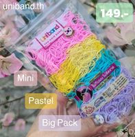 ยางรัดผมเกาหลี ไม่กินผม ไม่ดีดขาด Uniband Thailand [แพ็คใหญ่ / เส้นจิ๋ว / สีพาสเทล - Big Pack / Mini / Pastel] ยางรัดผมเด็กน้อย อายุ 0-3ปี เหมาะกับ ผมเด็กน้อย