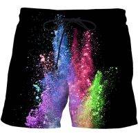 Mans Beach Shorts Speckled tie dye pattern 3d Printed pants high quality shorts harajuku shorts men Gym Surf Board