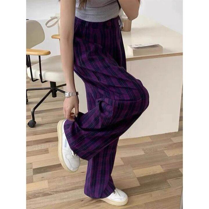 mexzt-vintage-plaid-wide-leg-pants-women-high-waist-straight-casual-trousers-harajuku-korean-fashion-loose-all-match-full-length