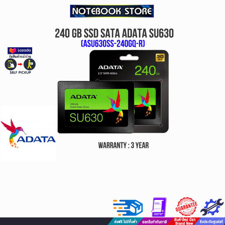 ADATA SSD SU630 240GB SATA(ASU630SS-240GQ-R) /ประกัน3y/BY NOTEBOOK ...