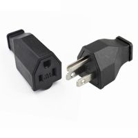 【lz】✚◊❄  Preto 15a 125v cobre eua canadá japão montado adaptador de energia industrial tomada macho fêmea 5-15p/r tomada de fiação removível