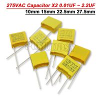 10Pieces 275VAC Capacitor X2 Series 0.01UF ~ 2.2UF Polypropylene Film Capacitor 0.001 0.0022 0.0047 0.01 0.022 0.033 0.047 1 2uF Electrical Circuitry