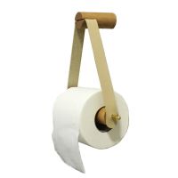 1Pcs Wooden Toilet Paper Holder Hanging Shelf For  Bathroom Storage Wall Mount Roll Paper Holder Accessories Bathroom Counter Storage