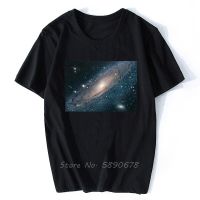 Andromeda Galaxy Hubble Telescope Astronomy Image T-shirt Men Cotton O-neck Tshirt Funny Tees Tops XS-6XL