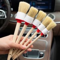 hot【DT】✾卐☄  5PCS Car Exterior Interior Detail Boar Hair Bristle Brushes for Cleaning Tools Dashboard