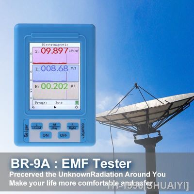 SHUAIYI บีอาร์-9เอ แบบพกพาเครื่องตรวจจับรังสีแม่เหล็กไฟฟ้า EMF Meter ความแม่นยำสูง Professional Radiation Dosimeter Monitor Tester
