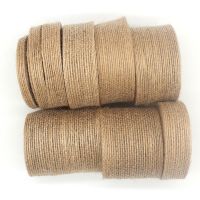 【CC】 6mm-65mm Jute Bow Hemp Burlap Crafts Fabric Wrap Sewing Wedding Decortion