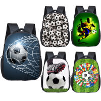 12 Inch Cool Soccerly Footbally Print Backpack for 2-4 Years Old Kids Children School Bags Small Toddler Bag Kindergarten Bags