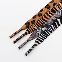 Leopard Zebra Tiger Snake Shoelaces Flat Shoe Laces for Sneakers Animal Pattern Print Shoelace Women Man Luxurious Shoestrings