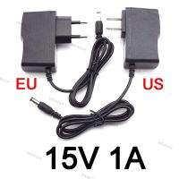 15V 1A 1000ma AC DC Power supply Adapter plug 15 volt Converter For LED Strip Light CCTV Charger Switch 5.5mmx2.5mm US/EU WDAGTH