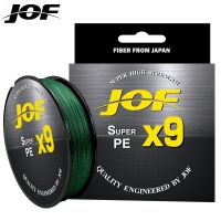 JOF Pesca เอ็นตกปลาแมลงวัน9/12เส้น20-92LB ใหม่ PE Braided ลวดตกปลาแข็งแรงมากเส้น300เมตร500เมตร