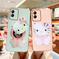 เคสโทรศัพท์ VIVO ใหม่2023เคสมือถือ VIVO Y17S V29 V29E 4G 5G หลากสีพร้อมแฟชั่นการ์ตูนน่ารักเคสหลังปกป้องกระจกแต่งหน้าลายการ์ตูนน่ารัก