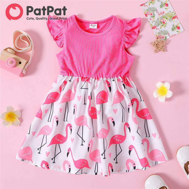 girls flamingo dress