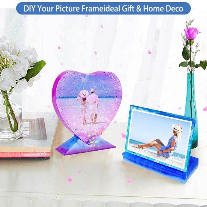 epoxy-resin-photo-frame-molds-rectangle-amp-heart-shape-silicone-mold-personalized-photo-frame-mold-for-resin-casting