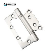 Full 304 Stainless Steel Hinge Invisible Solazyme Hinges 4 inch 3MM Thickness Flat Open Super Mute Bearing Free Slot Door-hinge Door Hardware Locks