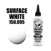 SKULL COLOR SURFACE WHITE PRIMER 1000 รองพื้นสีขาวขวดใหญ่ 120 ml สีแอร์บรัช สีพ่นโมเดล