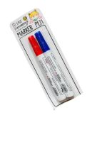 Markker Pen ชนิดลบได้ มีหมึกสีดำ แดง แพ็คคุ่สองชิ้น และหมึกสีน้ำเงินสีแดง สินค้าราต่อแพ็ค