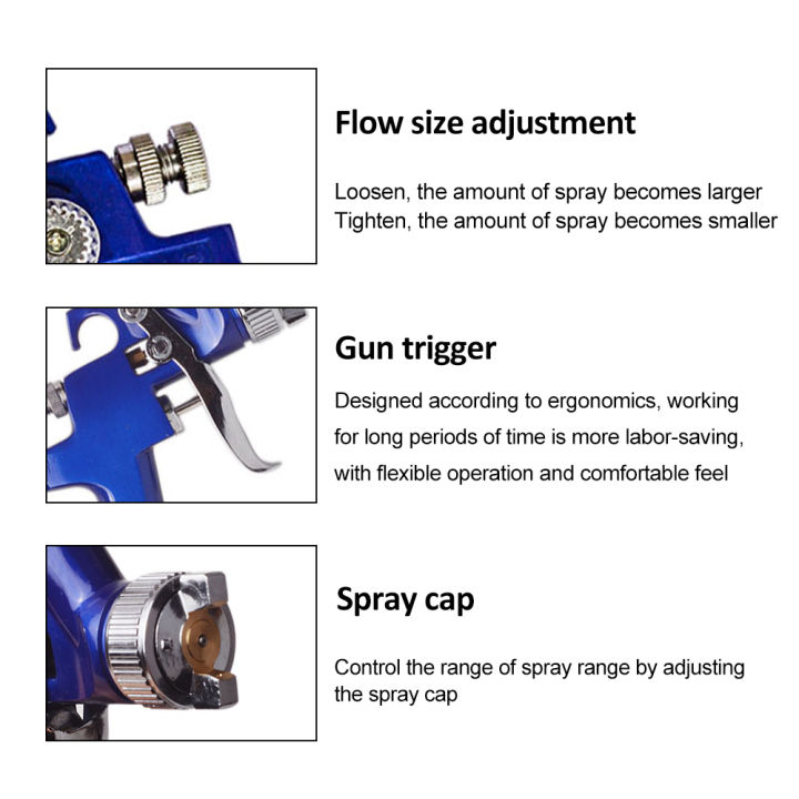 เครื่องมล-สเปรย์100สีบ้านพ่นง่ายทำความสะอาดเครื่องพ่นแปรงพ่นสีควบคุมการไหลของเครื่องทาสี