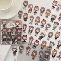 40Pcs/pack Cute cartoon fashion girl Decorative Stickers Scrapbooking diy Stick Label Diary Stationery Album Journal Sticker