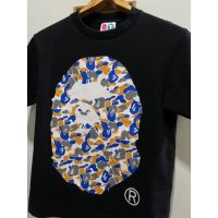 เสื้อยืดผ้าฝ้าย เสื้อยืดสตรีทของแท้มือสอง VINTAGE APEE (GIRLS) BY A BATHING APE BAPE CAMO BIG APE HEAD TEE Size S มือ2S-5XL