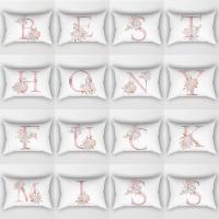 【JH】 19 cross-border English letters jeanette strip pillowcase wholesale home car waist pillow cushion