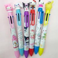 ปากกาลูกลื่น ลายการ์ตูน Sanrio mymelody Kuromi Cinnamoroll Pochacco น่ารัก 6 สี เครื่องเขียน ของขวัญสําหรับเด็ก โรงเรียน สํานักงาน 5211042✸