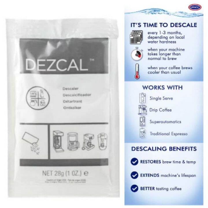 Urnex Dezcal Descaler Espresso & Coffee Machine Descaling Powder Lazada PH