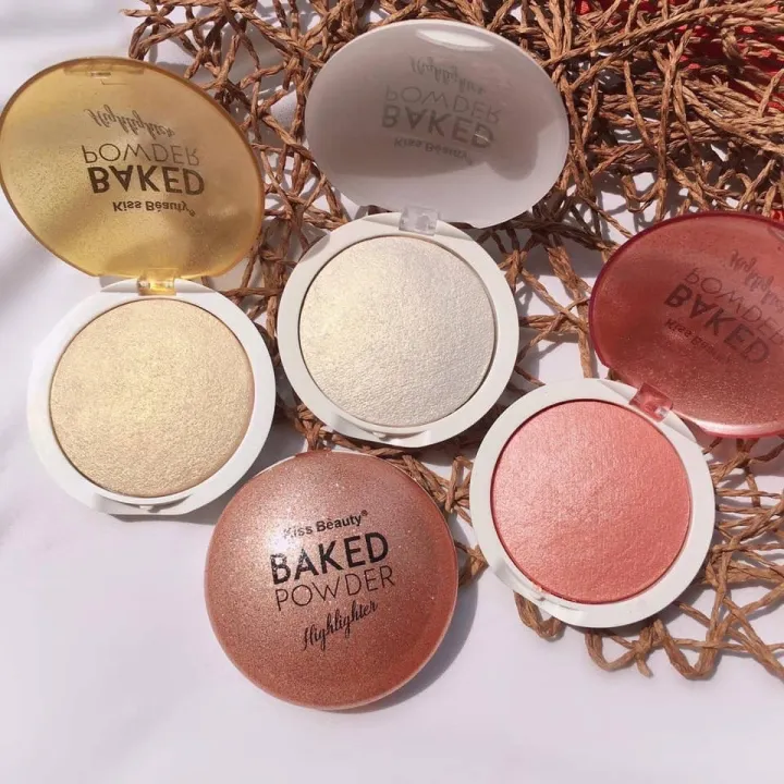 ไฮไลท์หน้าเงา ไฮไลท์ 4 สี KISS BEAUTY BAKE POWDER HIGHLIGHTER 8128103 Lazada.co.th