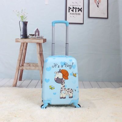 New Cartoon Children Rolling Luggage Wheeled bag 18 inch Kids Suitcase Boy Girl Carry-Ons ABS Luggage students Trolley suitcase