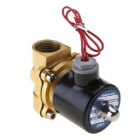 3/4" 220V Electric Solenoid for VALVE Pneumatic 2 Port Water Oil Air Gas 2W-200- Valves