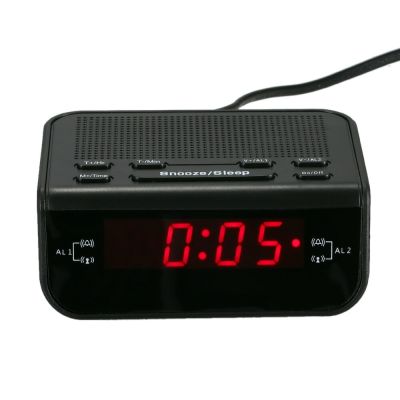 【Worth-Buy】 นาฬิกาวิทยุ Fm นาฬิกาปลุกดิจิตอลพร้อมฟังก์ชันการเลื่อนปลุกแบบคู่นาฬิกาแสดงเวลา Led สีแดงนาฬิกาข้อมือตั้งโต๊ะแบบอิเล็กทรอนิกส์