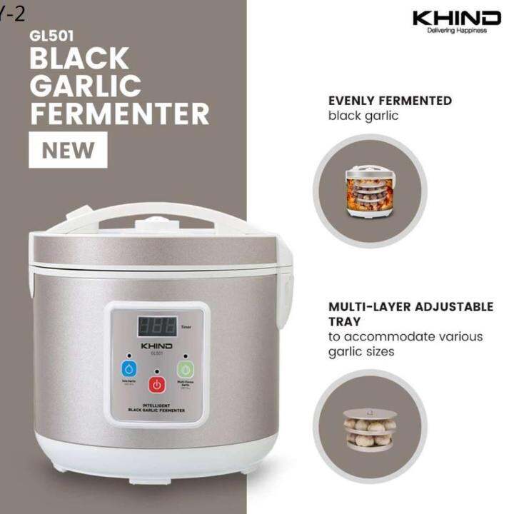 stainless steel Khind 5L Intelligent Black Garlic Fermenter GL501