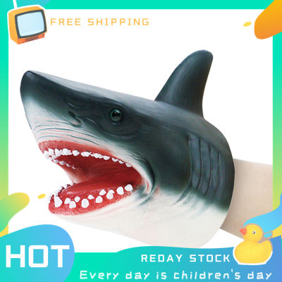 Plush toys Shark Arm Glove Hand Puppet Toy Soft Rubber Shark Glove Interactive Toy