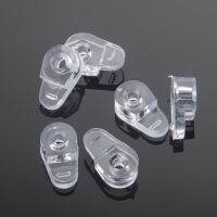 10pcs Plastic Glass Retainer Transparent Mirror Cabinet Fix Clips display dresser bathroom mirror wine cabinet Glass Hardware Furniture Protectors Rep