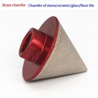 Brazed Milling Cutter Reaming Bit Taper Chamfer Stone Ceramic Floor Tile Glass Diamond Chamferer Chamfer Grinding Head Drill Bit