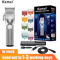 Kemei K32มืออาชีพไร้สายแบบชาร์จผม T Rimmer สำหรับผู้ชายเครากรูมมิ่ง Clipper ผมไฟฟ้าเครื่องตัดแต่งทรงผม