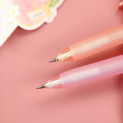 2pcs Pink Peach Rabbit Press Mechanical Pencil 0.5mm School Office Writing Drawing Pencils