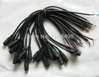 【The-Best】 dfhrtdu7r575 10ชิ้นปลั๊ก DC แบบตรง22AWG ขนาด5.5X2.1มม. เดี่ยว5.5*2.1ตัวเมียพร้อมสายสายไฟเชื่อมต่อ28ซม.