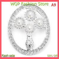 WQP Fashion Store เครื่องประดับวินเทจดอกไม้เข็มกลัดมุกเข็มกลัดแฟชั่นน้ำหนักเบาดอกไม้ช่อดอกไม้สุดหรูเครื่องประดับเสื้อผ้าเครื่องประดับสำหรับผู้หญิงของขวัญ Gesper Syal