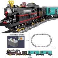 high tech brand Battery Powered Electric Classic Compatible All Brands Train City Rail creative Building Blocks Bricks Toys ☃