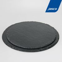 แผ่นผิน หินลาวา หินรองอเนกประสงค์ ทรงกลม Round Slate Platters