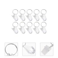 10 Pcs Outdoor Drapes Curtain Counter Weight Weights Heavy Wind Window Pendant 10x3x2cm Drapery Clips Block Transparent Crystal Fishing Reels