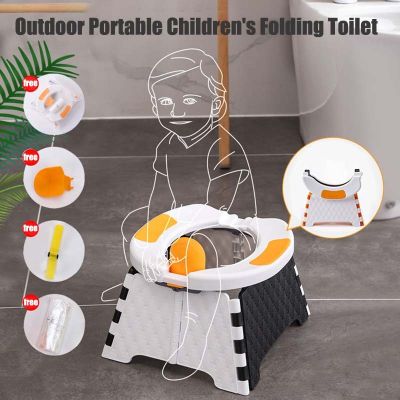 【LZ】◑  Portátil potty criança toalete tigela dobrável carro viagem bebê vaso sanitário do bebê potty formação assento crianças wc redutor criança mictório