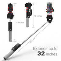 Mini Wireless Bluetooth Selfie Stick With 360 Degree Panoramic Rotation Extendable Monopod For s Samsung Xiaomi