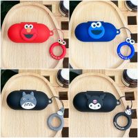 Cartoon Earphone Case Sleeve For Sony WF-C500 Silicone Wireless Bluetooth Earbuds Charging Box Protective Cover With Lanyard Wireless Earbud Cases