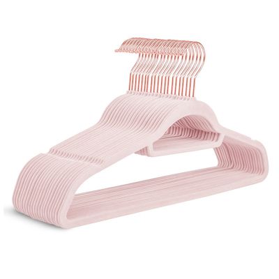 20Pcs Light Pink Rotating Hook, Non-Slip Hanger Saves Space, Suitable for Wardrobe Storage