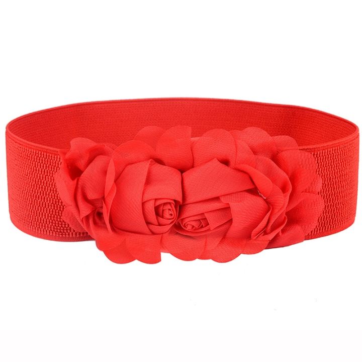 ms-chiffon-rose-double-flower-stretch-elastic-waist-sealing-belt-joker-han-edition-ultra-wide