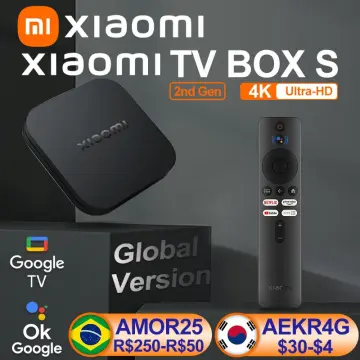 Original Global Version Xiaomi Mi TV Box S 2nd Gen Quad Core 4K Ultra HD  Dolby