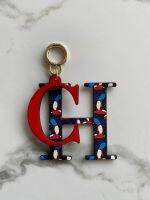 【CW】 CH  Accessories Logo Leather Material Metal Buckle Graffiti Design Color Overlay Pendant Chain