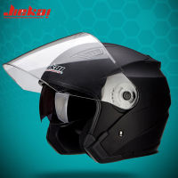 Motorcycle Dual Lens Vintage Helmets Motorbike Casco Go Kart Scooter Motor Van Four Seasons Racing Half Helmets Casque Helmet